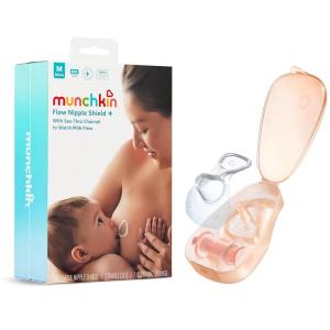 imageMunchkin Flow Nipple Shield  with SeeThru Channel to Watch Milk Flow  Nurse Confidently and Meet Your Breastfeeding Goals  24mm20mm
