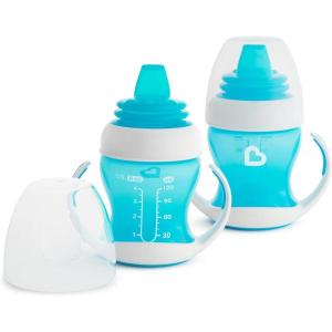 imageMunchkin Gentle Transition Sippy Trainer Cup 4 Ounce 2 Pack BlueBlue