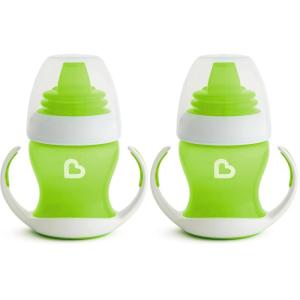 imageMunchkin Gentle Transition Sippy Trainer Cup 4 Ounce Green Pack of 2