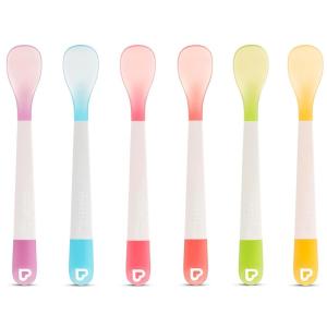imageMunchkin Lift Baby and Toddler Spoons Rest Keeps Tip Off Table Multicolored 6 Count
