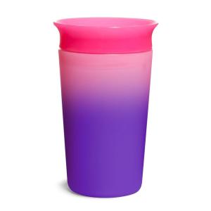 imageMunchkin Miracle 360 Sippy Cup for Toddlers Color Changes with Cold Drinks 9 Ounce PinkPink