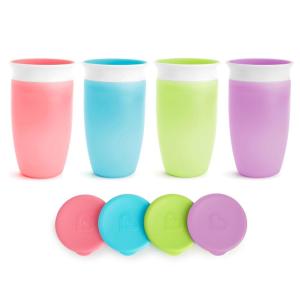 imageMunchkin Miracle 360 Toddler Sippy Cups with Lids Spill Proof 10 Ounce 4 Pack