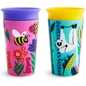 imageMunchkin Miracle 360 WildLove Sippy Cup 9 Ounce 2 Pack Polar BearOrca2 Count Pack of 1