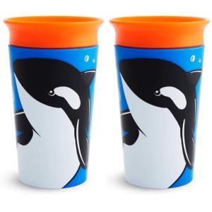 imageMunchkin Miracle 360 WildLove Sippy Cup 9 Oz Orca 1 Pack1 Count Pack of 2