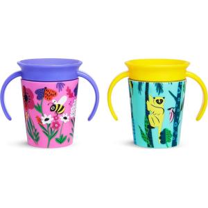imageMunchkin Miracle 360 Wildlove Sippy Cup 6 Oz 2 Pack OrcaPolar Bear2 Count Pack of 1