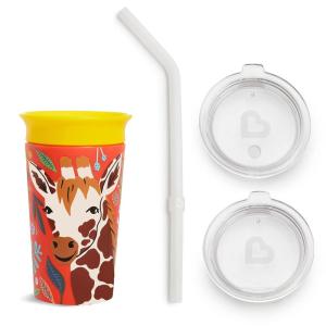 imageMunchkin Miracle 360 Wildlove Sippy Cup 9 Oz Giraffe Sipper and lid