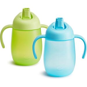imageMunchkin Simple Clean Trainer Sippy Cup with Handles 6 Months 7 Ounce BlueGreenBlueGreen