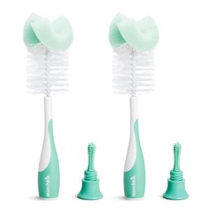 imageMunchkin Sponge Bottle Brush 2 Pack GreenBottle Brush  Sage