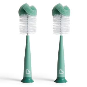 imageMunchkin Sponge Bottle Brush 2 Pack GreenModern Bottle Brush  Sage
