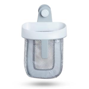 imageMunchkin Super Scoop Hanging Bath Toy Storage with Quick Drying Mesh Grey1 Count Pack of 1