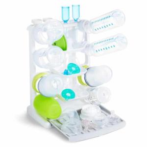 imageMunchkin Tidy Dry Space Saving Vertical Bottle Drying Rack for Baby Bottles and Accessories White1 Count Pack of 1