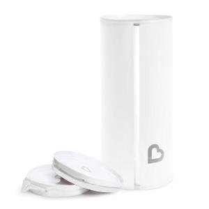 imageMunchkin Toss Portable Disposable Diaper Pail Holds up to 150 Newborn Diapers 5 Pack White3 Count Pack of 1