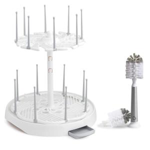 imageMunchkin High Capacity Drying Rack and Shine Stainless Steel Bottle Brush