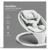 imageMunchkin Baby Swing Portable and Lightweight Bluetooth Enabled Electric Infant Rocker with Natural Sway in 5 Ranges of Motion Newborn Nursery Essentials WhiteGreySwing with Vibration
