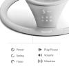 imageMunchkin Baby Swing Portable and Lightweight Bluetooth Enabled Electric Infant Rocker with Natural Sway in 5 Ranges of Motion Newborn Nursery Essentials WhiteGreySwing with Vibration