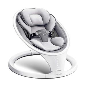 imageMunchkin Baby Swing Portable and Lightweight Bluetooth Enabled Electric Infant Rocker with Natural Sway in 5 Ranges of Motion Newborn Nursery Essentials WhiteGreySwing