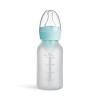 imageMunchkin Bond Silicone Coated Glass Baby Bottles  AntiColic Feeding System with Natural Feel Nipples 4 Ounce 2 Pack BlueBlue