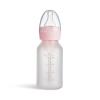 imageMunchkin Bond Silicone Coated Glass Baby Bottles  AntiColic Feeding System with Natural Feel Nipples 4 Ounce 2 Pack BluePink