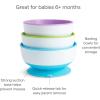 imageMunchkin Stay Put Suction Baby Bowls with Lids  Dishes for Babies and Toddlers SelfFeeding Bowl Set for Kids 6 Months 3 Pack BlueGreen3pk BlueGreenPurple