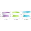 imageMunchkin Stay Put Suction Baby Bowls with Lids  Dishes for Babies and Toddlers SelfFeeding Bowl Set for Kids 6 Months 3 Pack BlueGreen3pk BlueGreenPurple