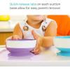imageMunchkin Stay Put Suction Baby Bowls with Lids  Dishes for Babies and Toddlers SelfFeeding Bowl Set for Kids 6 Months 3 Pack BlueGreen3pk BlueGreenPurple