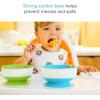 imageMunchkin Stay Put Suction Baby Bowls with Lids  Dishes for Babies and Toddlers SelfFeeding Bowl Set for Kids 6 Months 3 Pack BlueGreen3pk BlueGreenPurple