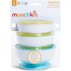 imageMunchkin Stay Put Suction Baby Bowls with Lids  Dishes for Babies and Toddlers SelfFeeding Bowl Set for Kids 6 Months 3 Pack BlueGreen3pk BlueGreenYellow