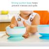 imageMunchkin Stay Put Suction Baby Bowls with Lids  Dishes for Babies and Toddlers SelfFeeding Bowl Set for Kids 6 Months 3 Pack BlueGreen3pk with Lids BlueGreenMint