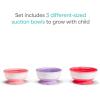 imageMunchkin Stay Put Suction Baby Bowls with Lids  Dishes for Babies and Toddlers SelfFeeding Bowl Set for Kids 6 Months 3 Pack BlueGreen3pk with Lids PinkPurpleLight Pink