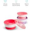 imageMunchkin Stay Put Suction Baby Bowls with Lids  Dishes for Babies and Toddlers SelfFeeding Bowl Set for Kids 6 Months 3 Pack BlueGreen3pk with Lids PinkPurpleLight Pink