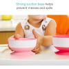 imageMunchkin Stay Put Suction Baby Bowls with Lids  Dishes for Babies and Toddlers SelfFeeding Bowl Set for Kids 6 Months 3 Pack BlueGreen3pk with Lids PinkPurpleLight Pink