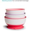 imageMunchkin Stay Put Suction Baby Bowls with Lids  Dishes for Babies and Toddlers SelfFeeding Bowl Set for Kids 6 Months 3 Pack BlueGreen3pk with Lids PinkPurpleLight Pink