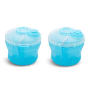imageMunchkin Formula Dispenser BPA Free 3 9oz Sections Blue 2 Pack9 Ounces