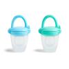 imageMunchkin Silicone Baby Food Feeder for Solids and Purees Great for SelfFeeding and Baby Led Weaning 2 Pack BlueMint