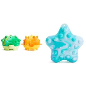 imageMunchkin Pop Squish Mold Free Popping Baby Bath Toy Squeezable Sensory Fidget Toy Starfish Turtle and Pufferfish